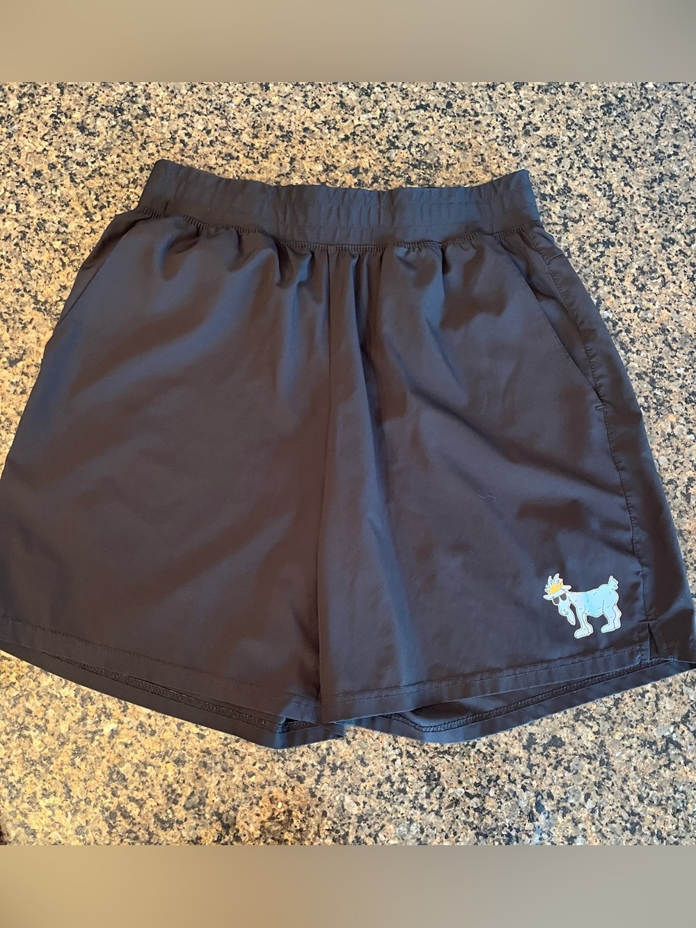 GOAT USA Black Athletic Shorts Adult Size M